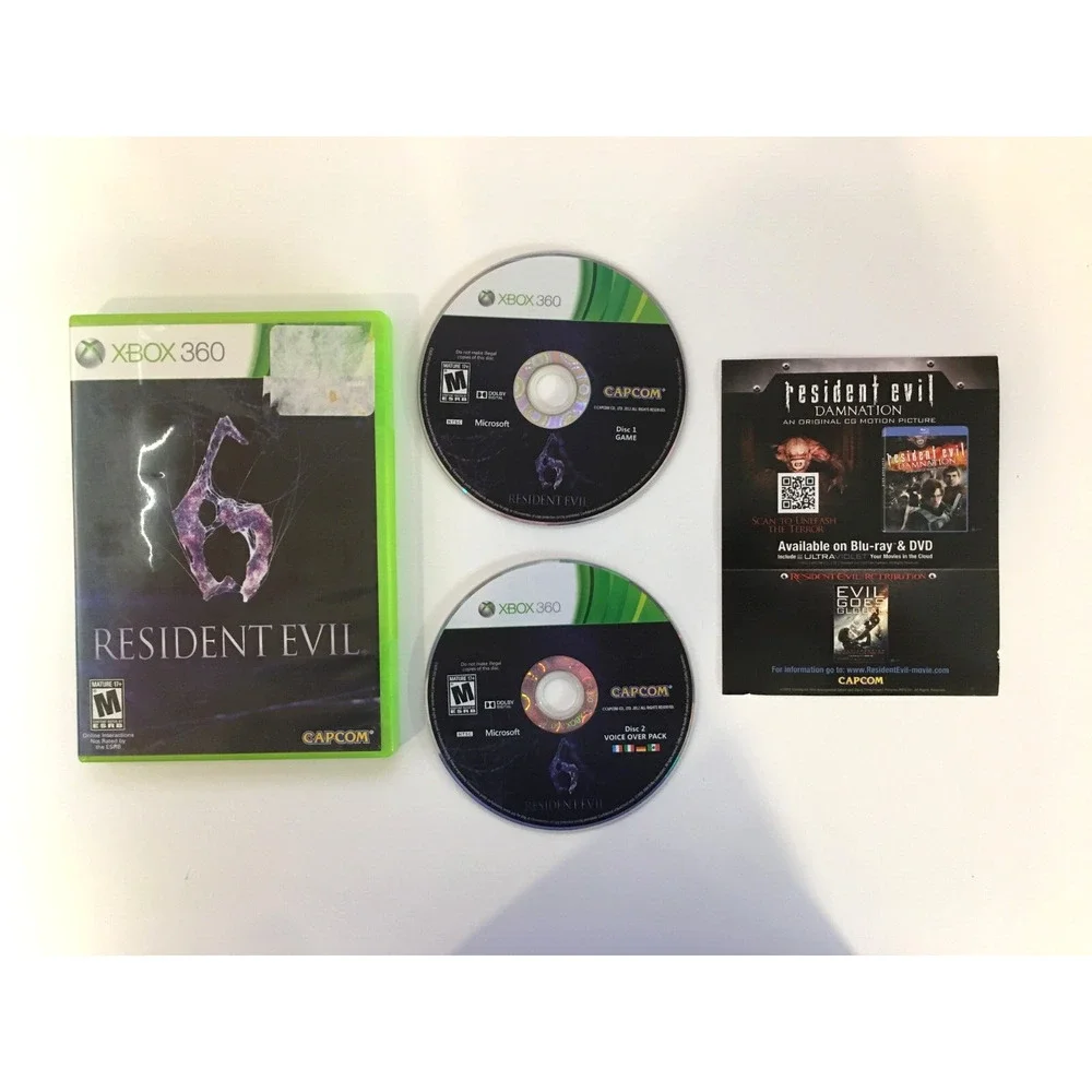 Resident Evil 6 (Microsoft Xbox 360, 2012) Capcom - CIB Complete - US Seller